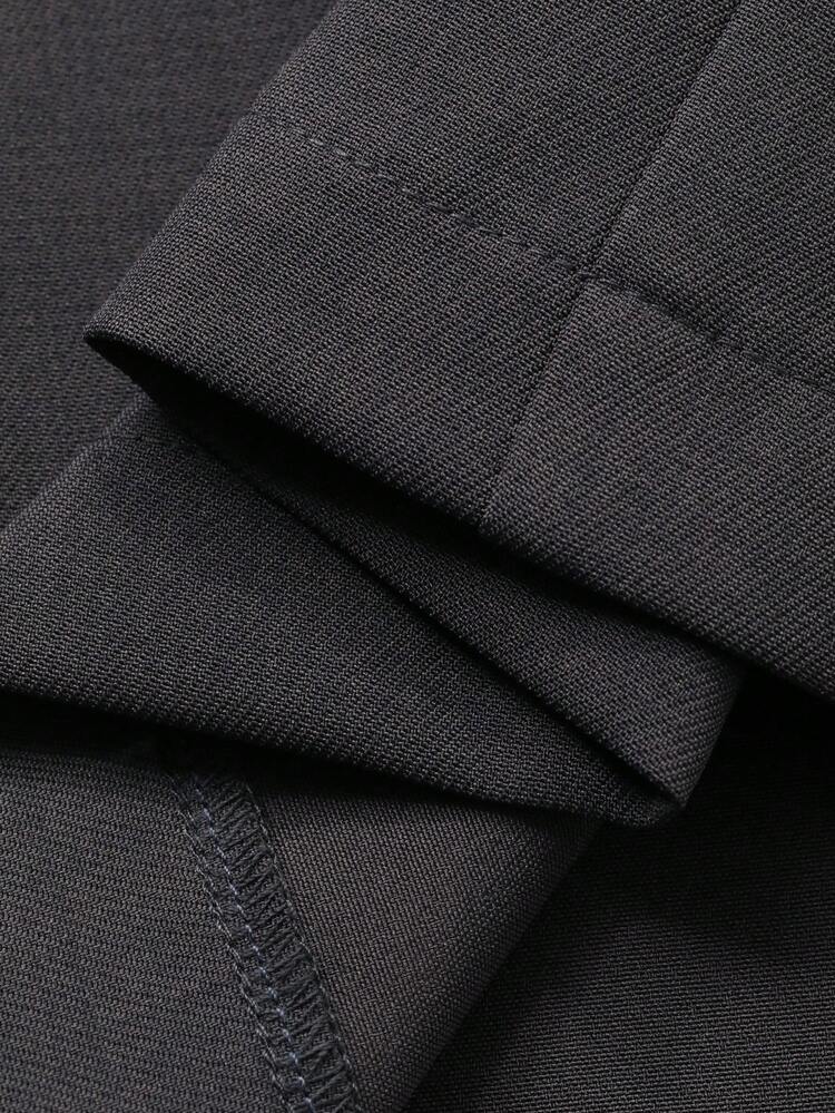 Tall Women's Pleated Wide Leg Pants, Elegant Casual Loose Solid Color Trousers