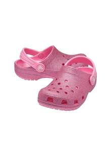 Crocs Classic Glitter Kids Clog Pink Lemonade CR206992 - Pink - View 4