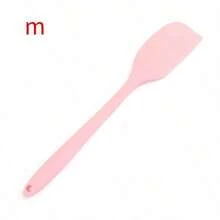 1 pieza/2 piezas Espátula de silicona para hornear y crema, resistente a altas temperaturas, raspador de pasteles integrado, raspador de mantequilla - Multicolor - Ver 18