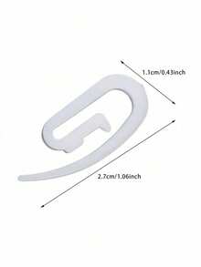 100pcs White Plastic Curtain Hooks For Curtains - White - View 6