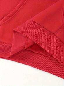 Women Sweatshirts - Red - View 5