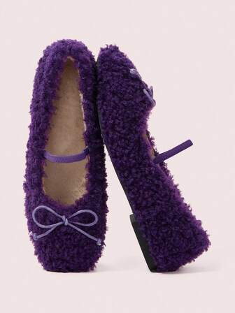 CUCCOO DOLLMOD 女士休闲纯色绒面平底鞋，秋冬季