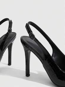 CUCCOO SZL Classic Pointed Toe Elegant High Heels, Versatile For Work And Casual Wear - Black - View 11