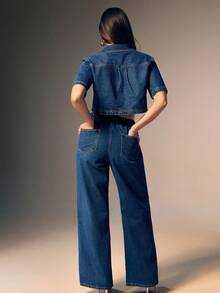 Denimoi 时尚洗水短款牛仔上衣，夏季