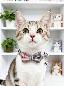 PETSIN 1 Pet Bow Tie Heart Collar Adjustable Neck Circumference Cat Collar Dog Collar Pet Supplies - Multicolor - View 10