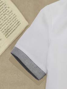 两件套青少年男童绅士套装 - 撞色衬衫+长裤，正式西装，适合生日派对、婚礼、毕业典礼、周年纪念日等场合