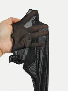 SHEIN Tween Girls' Casual Fashion Mesh Off-Shoulder Flared Long-Sleeved Crop Top With Pure Leopard Print Flared Pants 2-Piece Set, Casual And Elegant Daily Wear, Suitable For Autumn And Winter, Spring And Summer, Back To School, Cheetah Print Girls Set, 2 Piece Pants Set, Flared Leggings, Animal Print Outfit - Black - View 7