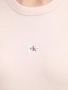 Calvin Klein Women's Short Sleeve T-Shirt White - Pink - View 2