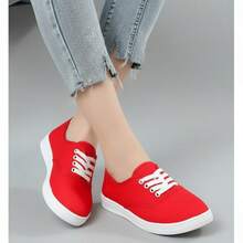 Women Casual Shoes - Red - View 2