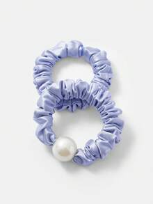 MOTF PREMIUM CHAMPAGNE FAUX SILK SCRUNCHIE - sky blue - View 5