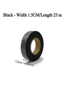 2卷黑白双面布胶带，强力粘性布胶带，适用于DIY缝纫、绗缝、包边、免缝固定——是教师节和母亲节的理想礼物 - 黑色+白色 - 查看 13