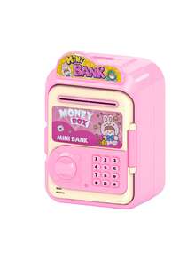 MINKOJA Realistic Deposit & Withdrawal Children's ATM Money Box,Cartoon Password Smart Piggy Bank, Creative CoinPassword Storage Box, Kindergarten Children Birthday GiftToy, Password Saving Cabinet