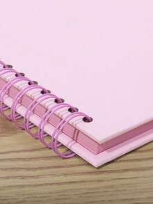 SHEIN 7*7英寸/8x8英寸/10x10英寸DIY剪贴簿相册40页/20张精装牛皮纸剪贴簿相册纪念册适用于婚礼和周年纪念家庭 - 粉色 - 查看 2