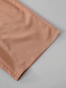Vacaura 2 pièces/Set Chemise à manches courtes rayée décontractée pour garçons adolescents, mode et confortable pour le quotidien, les déplacements, les vacances et les loisirs - Tabac - Voir 5