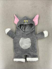 TOM & JERRY X PETSIN 1件宠物猫狗通用毛绒玩具舒适可爱汤姆 COS服装 - 灰色 - 查看 13