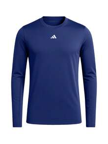 Adidas Techfit Men's Long Sleeve Shirt Navy Blue - Team navy blue 2 - View 1