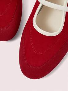 CUCCOO DOLLMOD Women's Casual Versatile Fashion Shoes For Christmas - Red - View 8