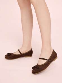 CUCCOO DOLLMOD Women's Casual Comfortable Slip-On Flats - Coffee Brown - View 4