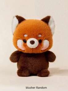 1pc, Cute Panda, Kitten, Duck, Fox And Raccoon Plush Toys, Suitable For Events And Party Decorations, Lovely Toys, Home Decorations, And Cute Stuffed Animal Gifts Ideal For Independence Day, Birthdays, Mother's Day, And Weddings.