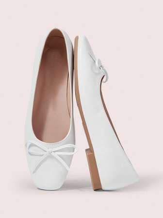 CUCCOO DOLLMOD 女士蝴蝶结装饰休闲百搭平底鞋