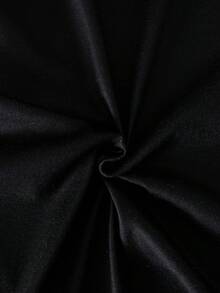 女童大号花卉印花细肩带紧身连衣裙，适合休闲装、海滩度假装、夏季 - 黑色 - 查看 6