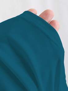 FavEase Blue Padded Square Neck Casual Fitted Tank Top, Summer - Teal Blue - View 3