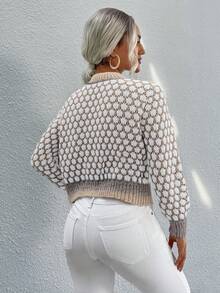 Franclia 女士混色长袖开衫（纱线颜色随机） - 彩色 - 查看 2