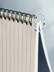 4 件装 - A5/B5 螺旋笔记本 - 线圈笔记本、便携式账本、活页笔记本、练习本，每本 40 张，简约蓝色封面，线圈装订书写笔记本 - 适合教师节、毕业典礼、万圣节、圣诞节等节日礼物 - 彩色 - 查看 11