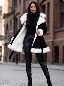 Women Coats - Black - View 1
