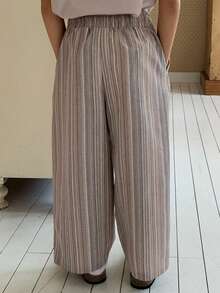 DAZY Young Boys' Striped Casual Pants Spring - Khaki - View 4