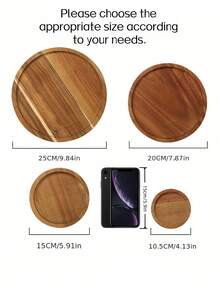 天然相思木圆盘，手工水果盘，日式寿司蛋糕甜点盘，木制餐具，厨房，圣诞礼物