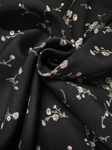 EMERY ROSE Đầm Maxi Tay Dài Cổ Chữ V Họa Tiết Hoa Thường Ngày Đa Năng Cho Nữ - màu đen - Xem 6