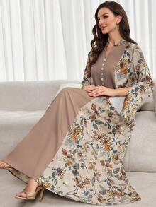 Al Najma 新款宽松休闲度假拼接连衣裙 - 彩色 - 查看 3