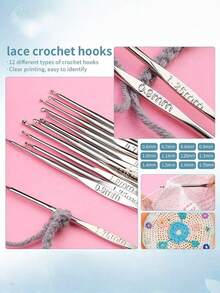 Bộ dụng cụ móc len 130 món dành cho người mới bắt đầu - Bộ móc len tự làm di động gồm len, dụng cụ móc len cơ bản, len màu ngẫu nhiên và phụ kiện (Lưu ý: Có thể đặt màu theo yêu cầu) - Nhiều màu - Xem 4