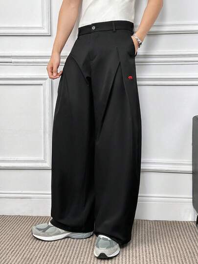 ESTAVOR Pantalones casuales sueltos con bolsillos para hombre, estilo urbano