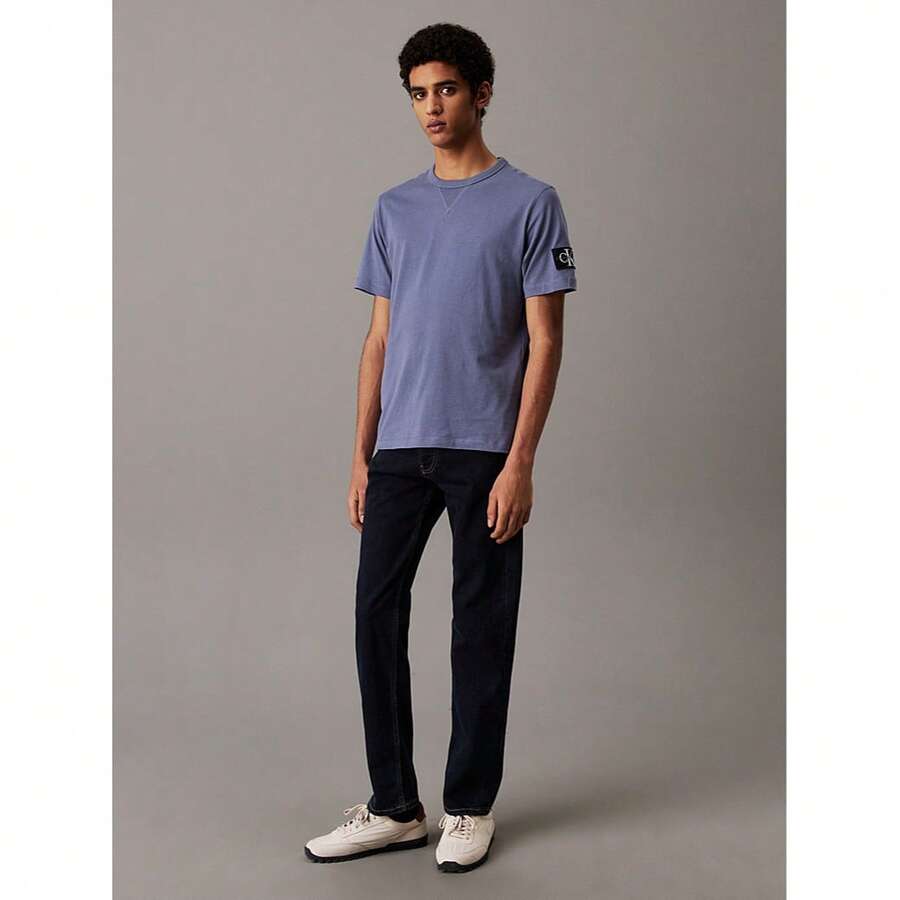 Calvin Klein Men's T-Shirt Grey - Blue - View 1