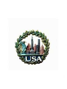 1pc North America United States City Sightseeing Handmade Souvenir Resin 3D Fridge Magnet - Multicolor - View 21
