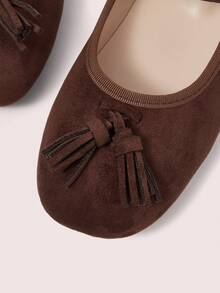 CUCCOO DOLLMOD Women's Casual Comfortable Slip-On Flats - Coffee Brown - View 8