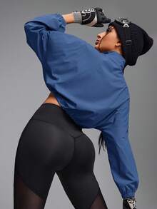 Innovista Áo khoác thể thao nữ dáng rộng, thoải mái, có khóa kéo, thích hợp cho tập luyện, chạy bộ hàng ngày, đi làm, đi tập gym, mặc nhà, đi ăn trưa, đi tập gym, bộ đồ tập thể dục cỡ lớn, phong cách mùa thu, nhẹ, thích hợp cho tập luyện HIIT, thoải mái khi vận động, đạp xe, tập thể dục ngoài trời, phong cách thường ngày, hip hop, thư giãn, tốt cho sức khỏe, TT Viral IG Reel Ready, FYP INSTA OOTD, màu xám xanh, trang phục thể thao hiệu suất cao, phong cách tối giản. - Màu xanh lam - Xem 4