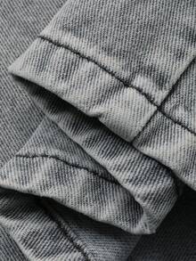 DAZY Women's Regular Mid-Waist Capri Casual Street Style Jeans - Grey - View 7