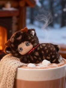 POKOJA LAND Cute Family Vinyl Doll Soft Vinyl Dolls Rose Red Bear Pendant Yellow Sheep Bag Pendant Birthday Gifts Christmas Decor Halloween(Inner Material Tangjia (Hard) Non-Plush Filling) Spring To Summer - Multicolor - View 25