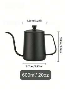 Cirelle 304 Stainless Steel Coffee Pot - Pour Over Kettle With Lid For Coffee & Tea, Durable Home Hospitality Brewer (350ml/600ml) - Multicolor - View 10