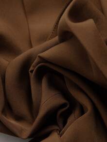 Franclia New Women's Sleeveless Vest Jacket With Belt - Brown - View 4