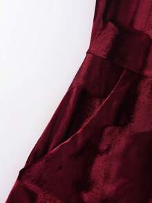 SHEIN Franclia Women's Long Sleeve Wrap Around Loose Jumpsuit - Multicolor - View 4