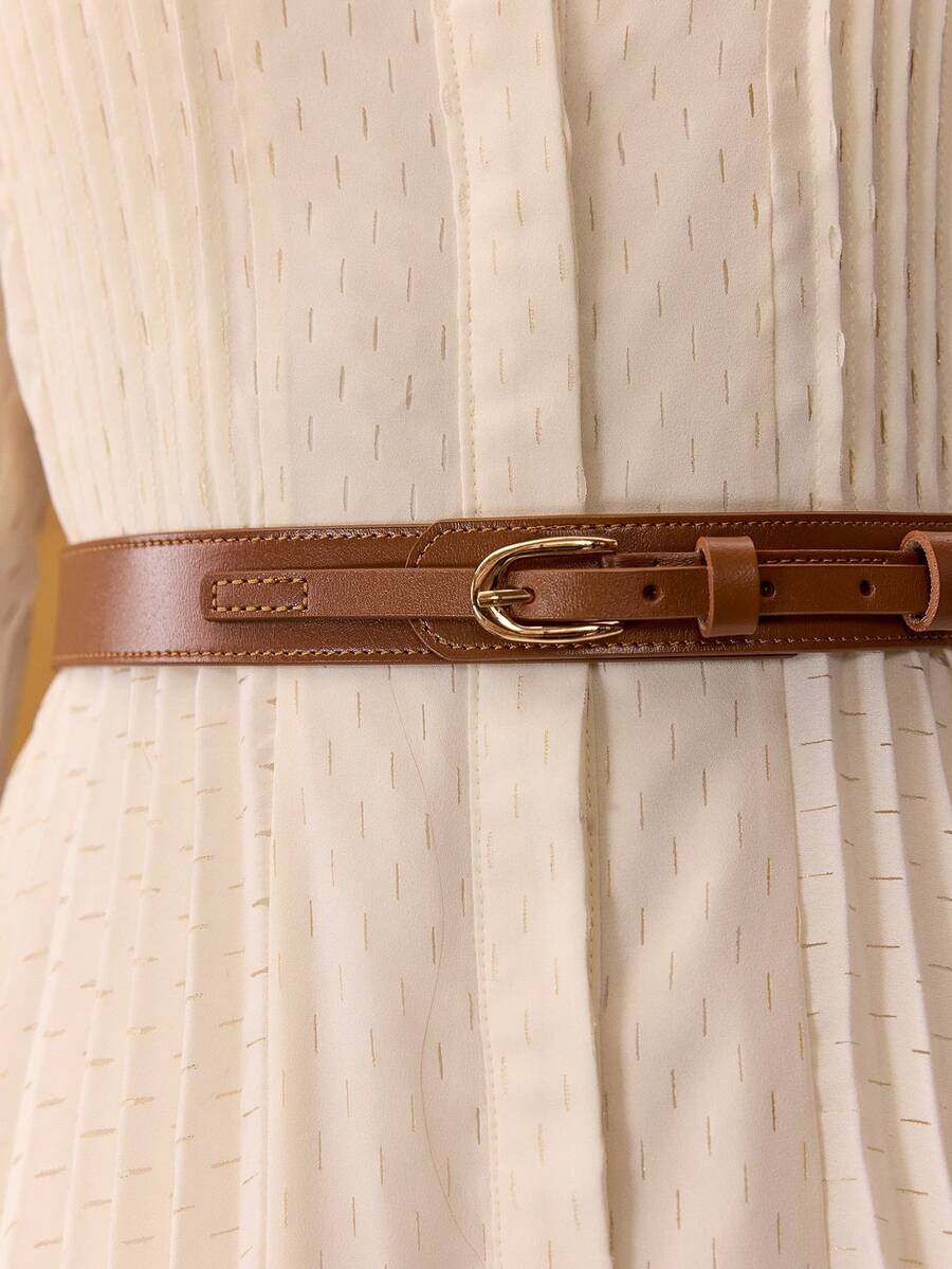 MOTF PREMIUM THẮT LƯNG XÍCH CỔ ĐIỂN CÓ KHÓA ĐA NĂNG VINTAGE - Cà phê - Xem 1