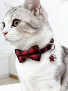 PETSIN 1 Pet Bow Tie Heart Collar Adjustable Neck Circumference Cat Collar Dog Collar Pet Supplies - Multicolor - View 16