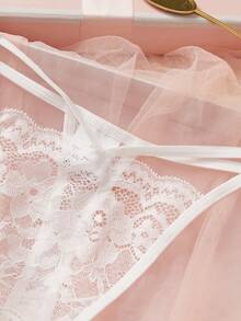 Floral Lace Cut-Out Low Rise G-String Sexy Lingerie Bridallingerie