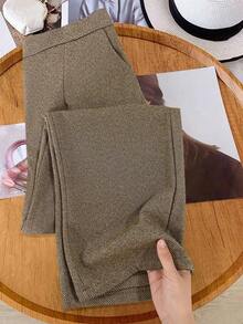 EMERY ROSE 大码纯色休闲裤 - 彩色 - 查看 4