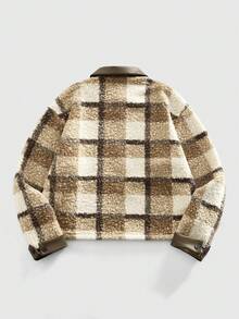 Men's Casual Plush Zip-Up Jacket, Autumn/Winter - Multicolor - View 2