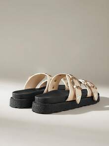 Solecia Women's Casual Thick-Sole Retro Sandals, Versatile For Summer - White - View 5